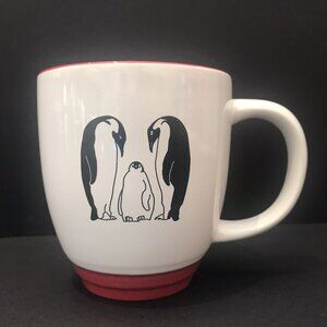 Calgary Zoo Penguin Mug Red White M Ware 8oz